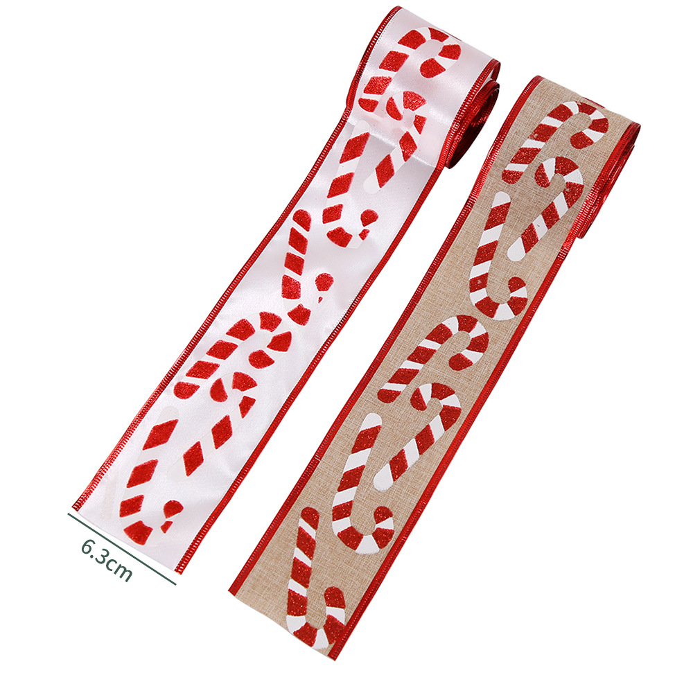 Panglică de Crăciun Panglică Ambalaj cadou de Crăciun Cutie cadou pentru brad de Crăciun Panglică decorativă_voghion.com