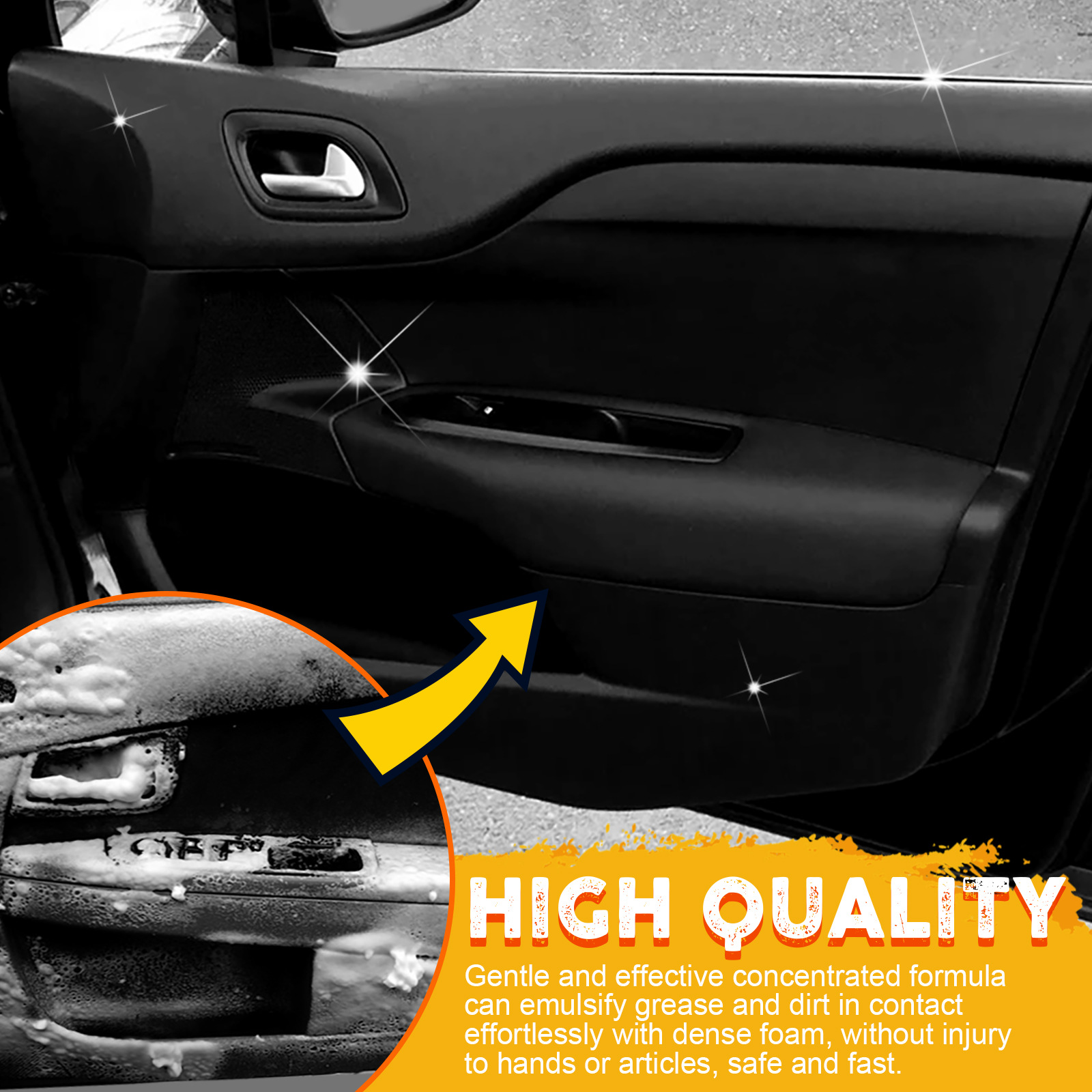 EELHOE 多功能泡沫清洁剂 汽车内饰用品去污座椅方向盘清洁剂