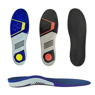 New Silicone Sports Insoles for Men and Women Sweat Absorbing Shock Absorbing Thickened Basketball Football Running Military Training Insoles