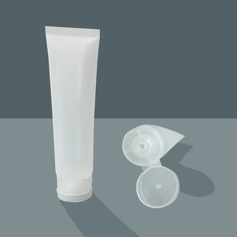 Cosmetic hose sub-packaging facial cleanser lotion flip frosted transparent extrusion offset printing cosmetic bottle packaging packaging material