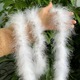 New White Full Velvet small wool strip 2 meters