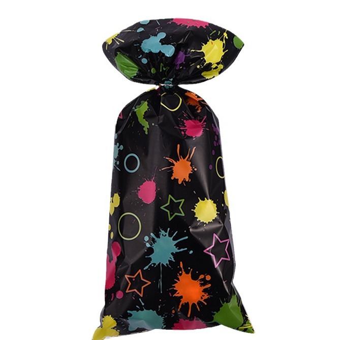 Flower theme color Candy Candy bread bag printed pattern wedding birthday party supplies tie pocket