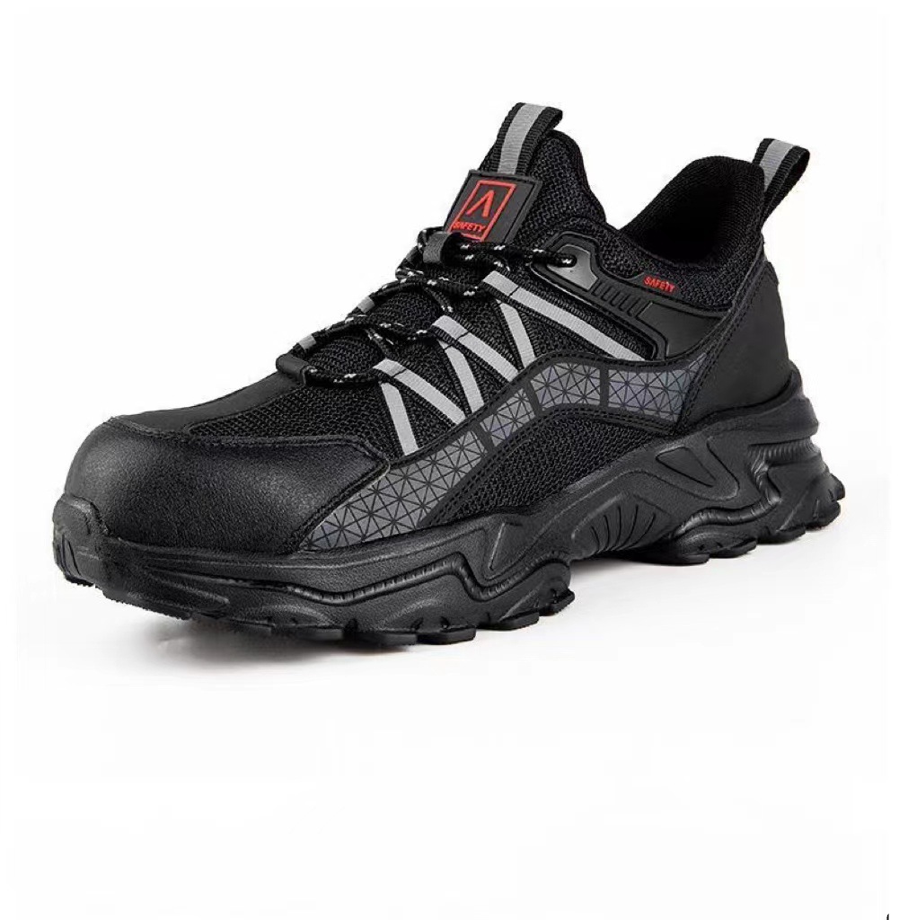 Cross-border Safety Shoes Steel Toe Comfortable, Breathable, Lightweight, Smash-resistant, Puncture-resistant Safety Protection Work Shoes