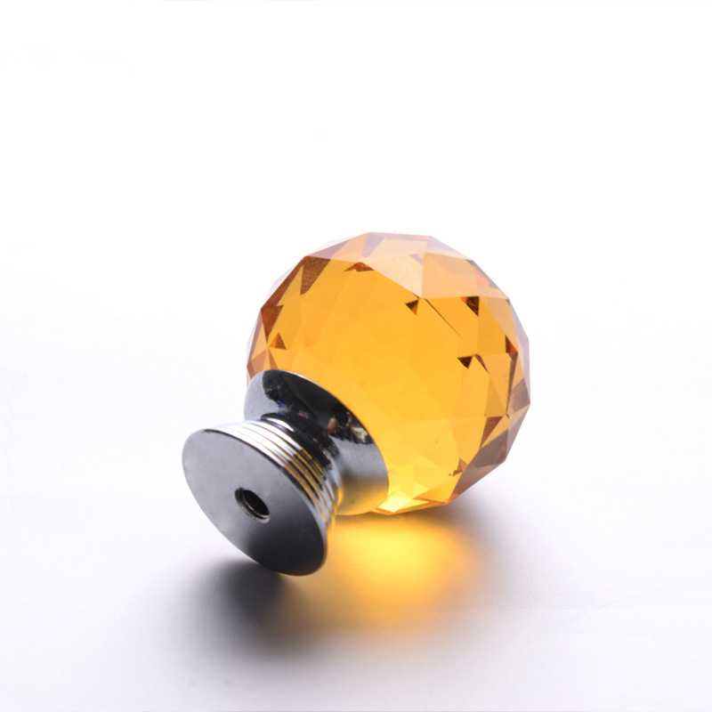 Wholesale Factory Colorful Crystal Drawer Door Handle Kitchen Bedroom Living Room Villa Warehouse Minimalist Design