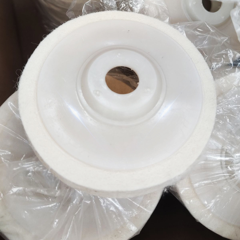Factory wholesale processing diameter 100 fine white wool polishing wheel polishing felt wheel angle grinder polishing wheel