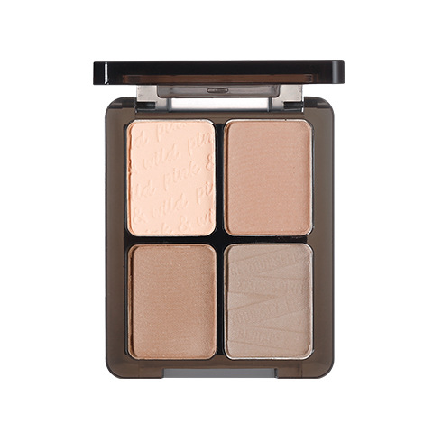 xixi pink and wild four-color eyeshadow plate pearlescent matte fine glitter blue-green atmosphere pure eye makeup