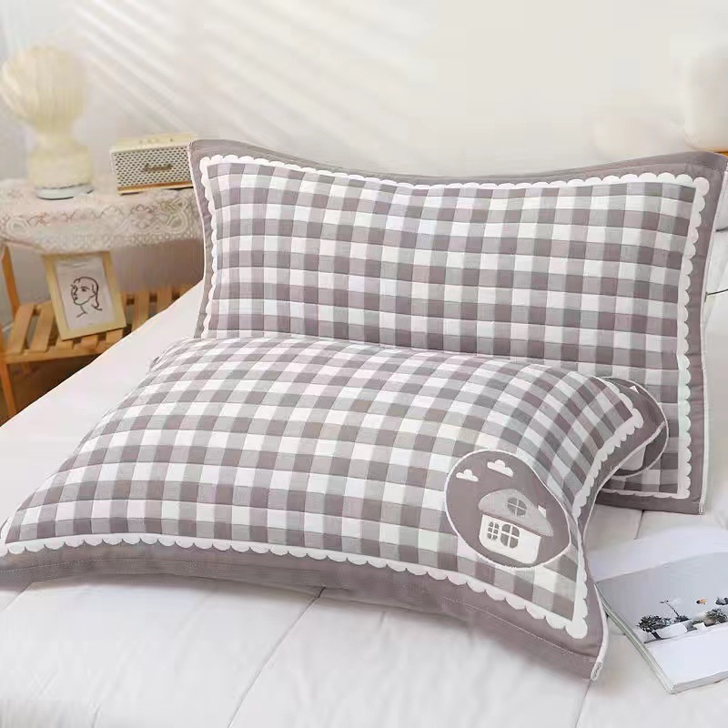 Gauze Cotton Pillow Towel Thickened Adult Household Dirt-resistant Pillow Headband Student Comfortable Breathable Pillow Towel Wholesale