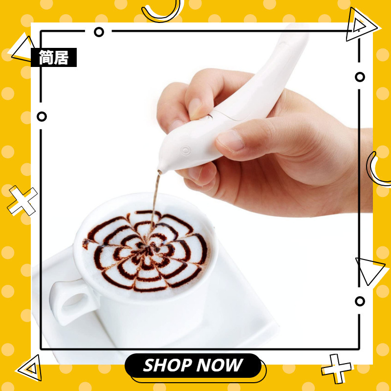 Electric coffee draw pen carving pen bird draw pen DIY color boxed cake baking tool