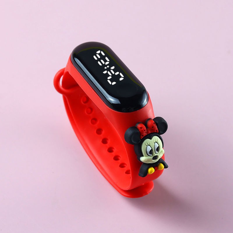 Support a generation of primary school students LED electronic watch children watch swimming waterproof cartoon electronic watch