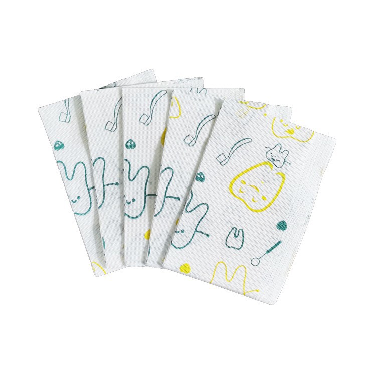 Yellow teeth pattern dental pad