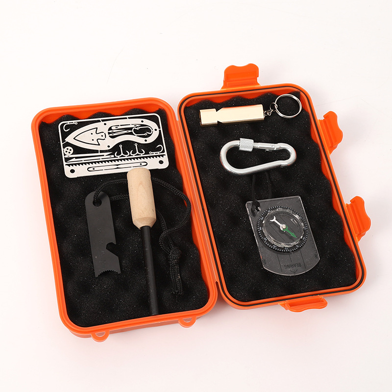 Multi-purpose EDC tool outdoor survival box shockproof waterproof box sealed box wild survival storage box