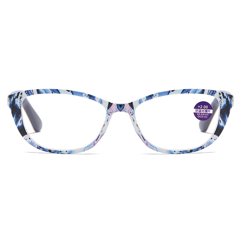 Fashion printed anti-blue light reading glasses wholesale HD wear-resistant reading glasses for men and women in the elderly glasses 851