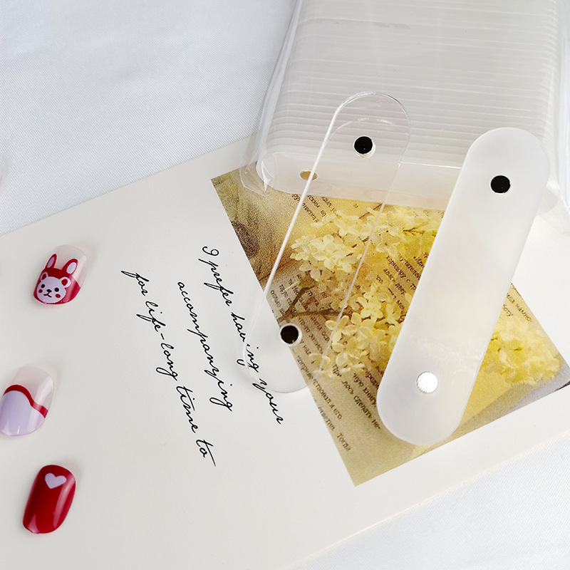 Manicure Transparent Acrylic Display Strip Works Display Edition Style Template Manicure Tools Special Board Display Board