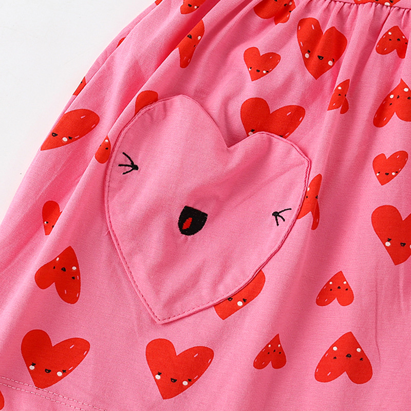 malwee children's dress summer new European and American children's clothing western style princess dress round neck short sleeve women's children's clothing skirt