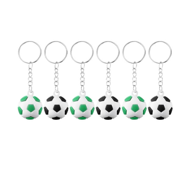 ミニバスケットボールサッカー野球ラグビー球技キーホルダー3D立体PVCサッカーキーホルダーアクセサリー|undefined