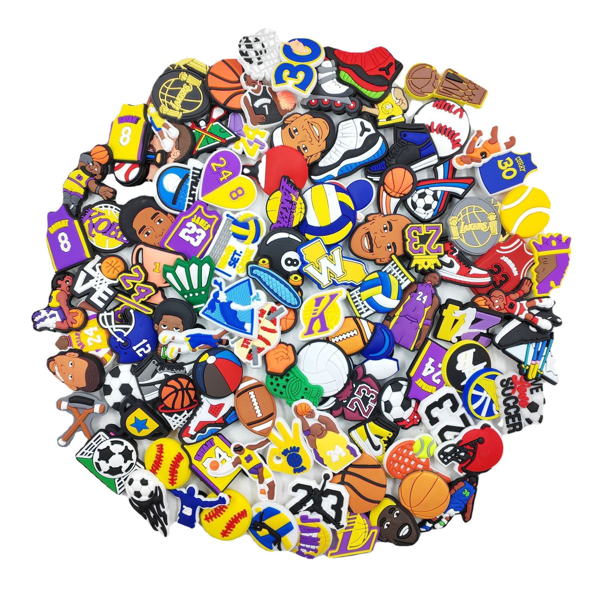 New 100 NBA Sports Shoes Flower Hole Shoes Shoes Flower Buckle Shoes Decorative diyDIY Accessories croc Shoes Flower