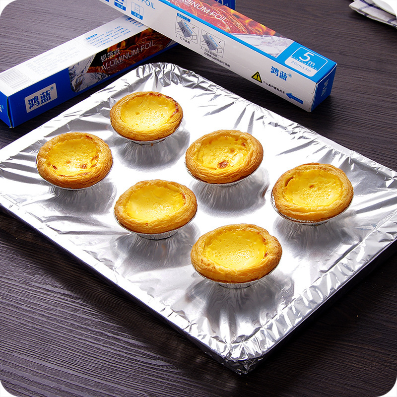 Household Thickened Tin Paper Disposable Baking Aluminum Foil Paper Barbecue Oil Paper Silicone Oil Paper Oven Tin Foil Paper 30cm Wide