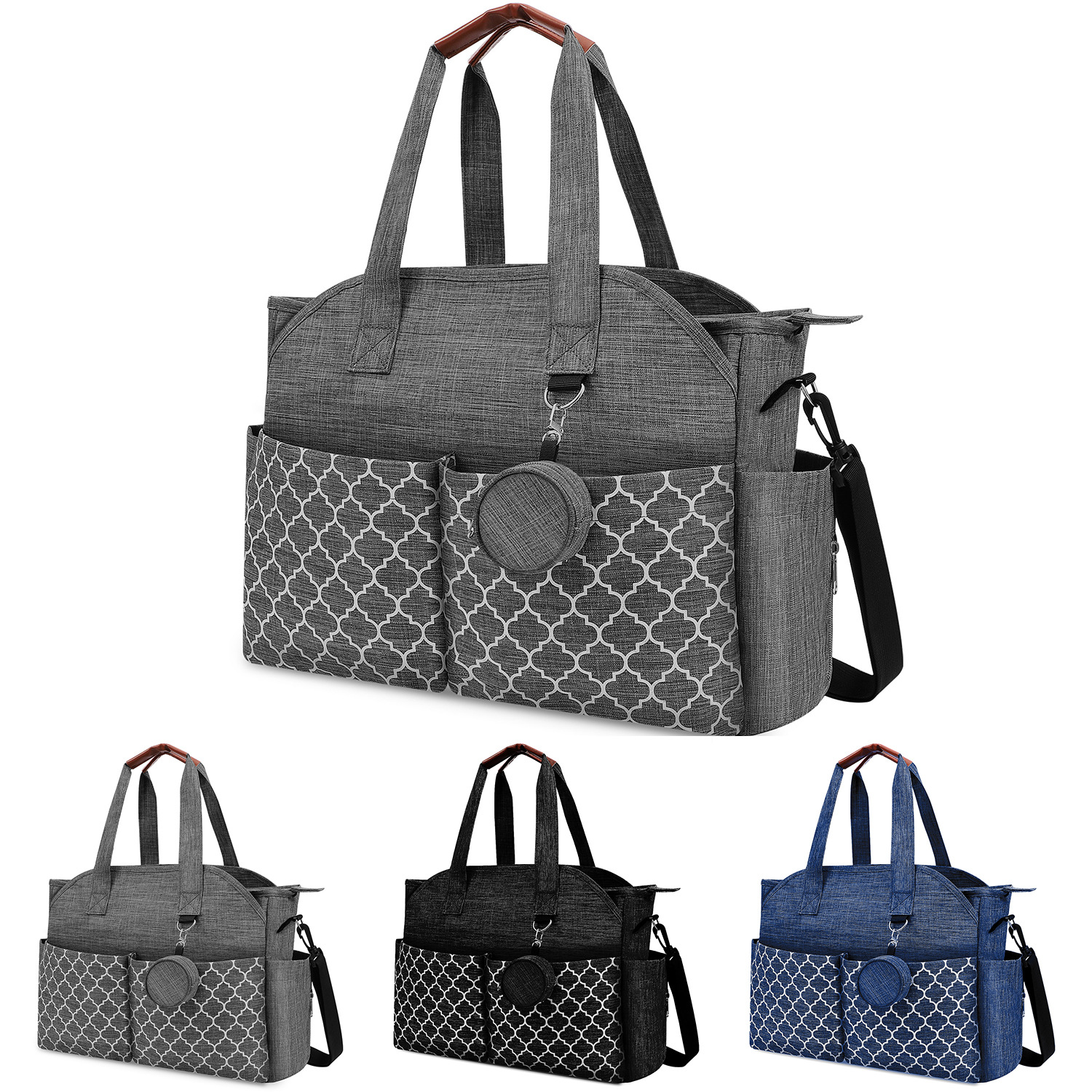 Factory Hot-selling Nurse Bag Portable Large Capacity Multifunctional Diaper Bottle Storage Bag Outgoing Mother and Baby Handbag