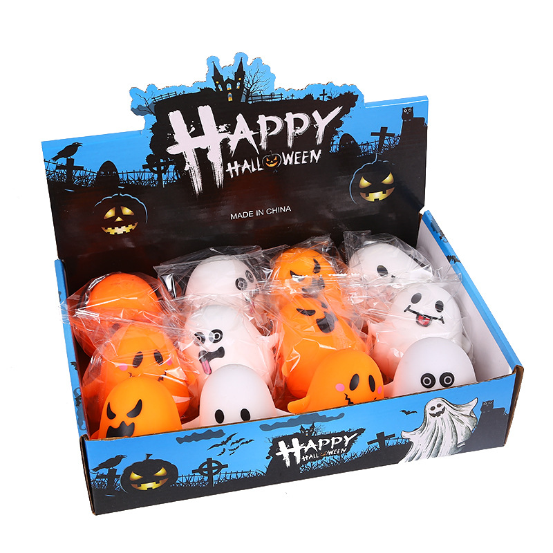 New Cute Decompression Toy Halloween Ghost Luminous Decompression Slow Rebound Toy Creative Modeling Pinch Music