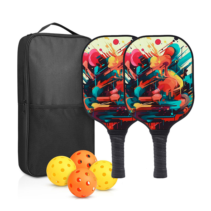 Factory direct sales of Peak racket board glass fiber pickleball sports beginners racket suit in stock explosions