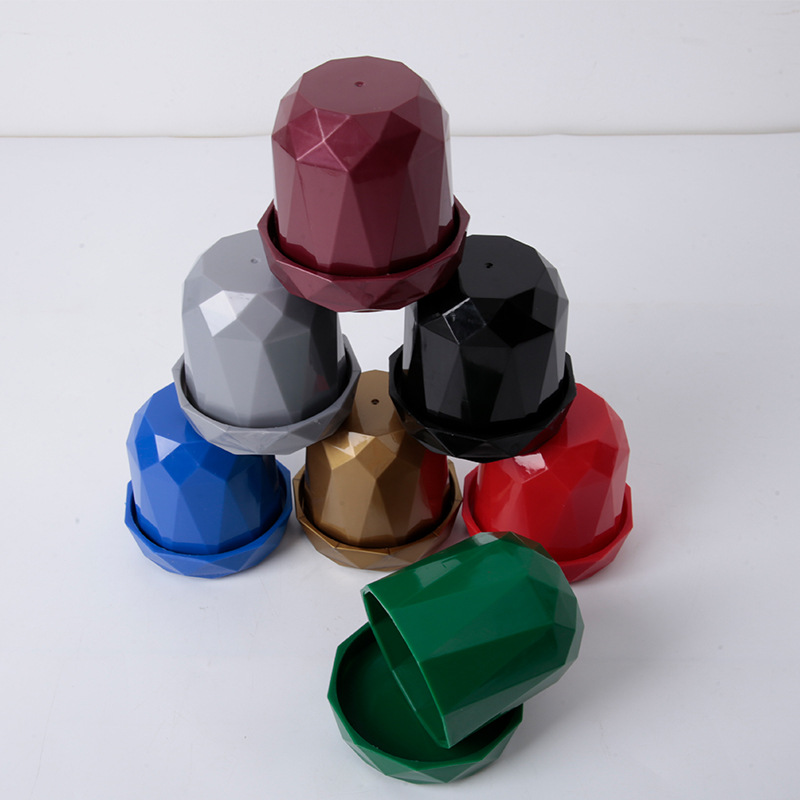 Factory spot plastic diamond color Cup new with base Dice Cup diamond surface swing Cup bar KTV Entertainment