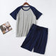 Modal pajamas men's thin loose short-sleeved shorts summer outdoor sports home wear suit in stock