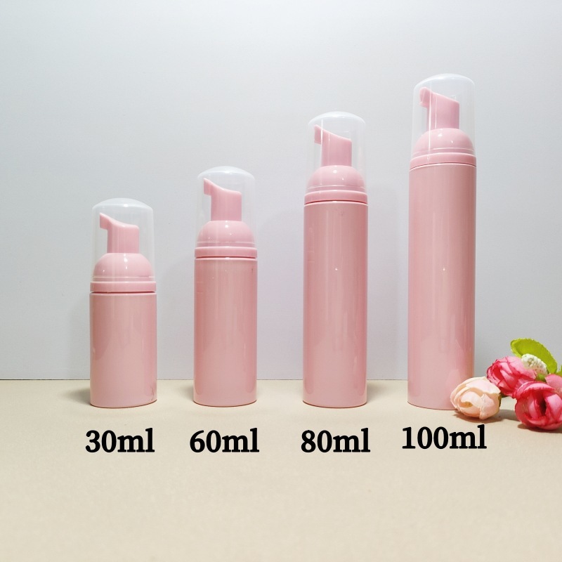現品ピンクムース発泡スチロール30ml 100mlプッシュ式petペットボトル乳液洗顔料泡立て瓶|undefined