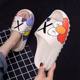Cartoon couple coconut slippers women's outer wear thick bottom beach slippers summer yeezy slippers men