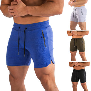 Muscle men's men's new running sports shorts Men's Fitness training pants summer breathable quick-drying beach pants