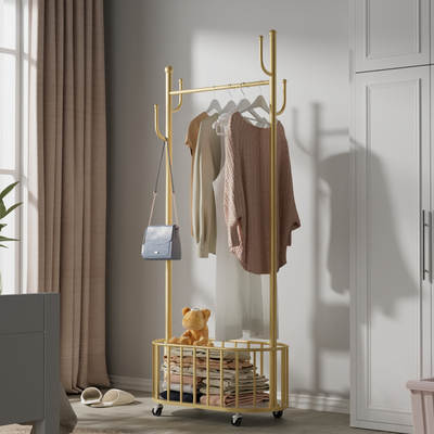 Cactus Coat Rack Bedroom Floor Hanger Nordic Light Luxury Metal Home Living Room Removable Storage Shelf