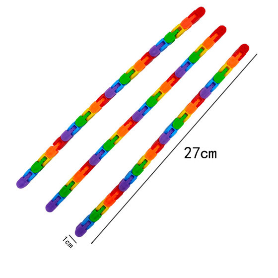 Cross-border best selling 24-section chain decompression track folding children's educational decompression toys to develop intellectual toys