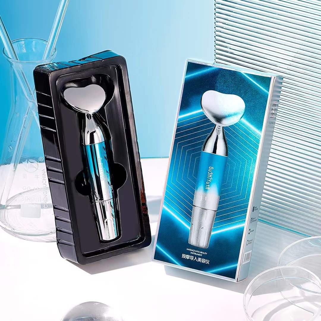 Skin rejuvenation facial massage lifting eye instrument facial electronic beauty essence introduction instrument rotating gold stick
