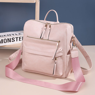 zhenli cross-border large capacity backpack Women's European and American Retro women's backpack multi-functional backpack
