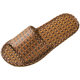 Home Rattan Grass Slippers Women's Non-slip Indoor Couple's Household One Male and One Female Spring and Summer Bamboo Sandals