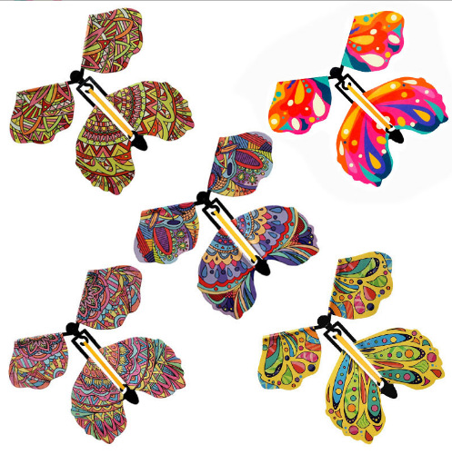 Cross-border flying butterfly Magic Butterfly new exotic bookmark toy gift Internet celebrity TikTok magic props factory