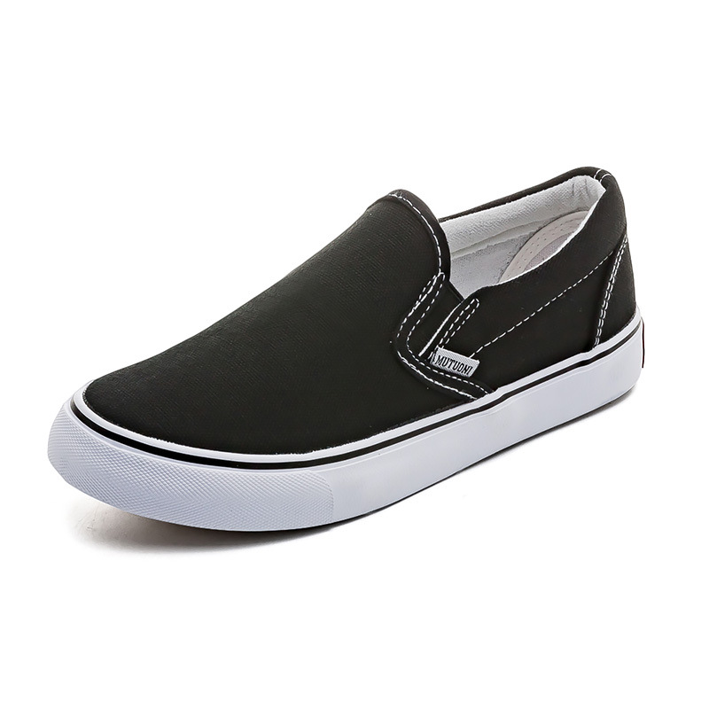Women's Korean-style low-top canvas shoes 2024 spring versatile casual shoes slip-on slip-on shoes student cloth shoes