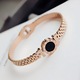 [4016] LOVE Roman Plaid Rose Gold