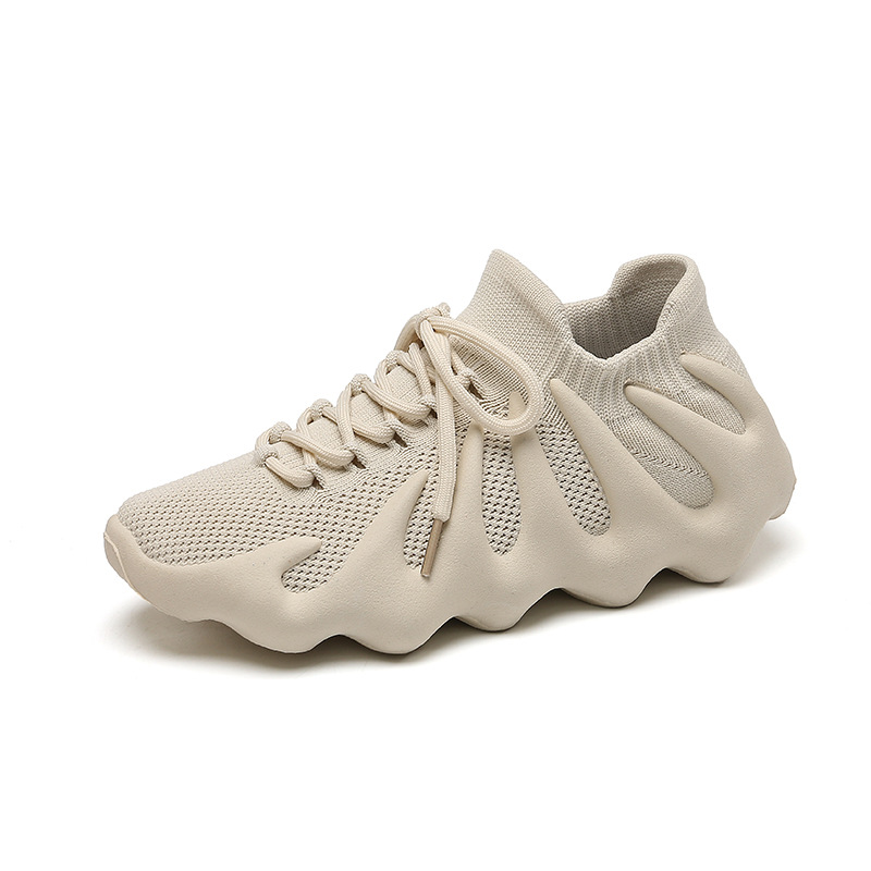 Couple's Octopus Socks Shoes Summer New Women's Breathable Mesh Surface Flying Woven Small Long Bag Volcano Men's Casual Shoes F450
