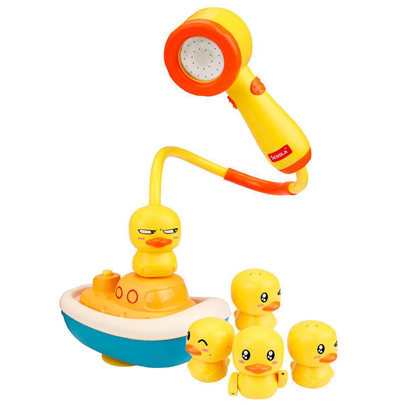 Pirate Yellow Duck Shower Children's Shower Electric Water Spray Shower Bathroom Parent-Child Bath Swimming Toy Set