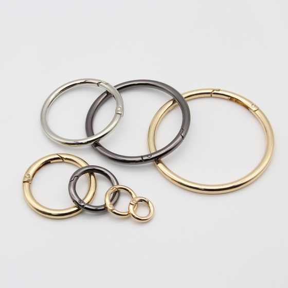 Spring ring open ring alloy keychain bag ring key ring DIY jewelry hanging buckle accessories factory wholesale