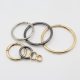 Spring ring open ring alloy keychain bag ring key ring DIY jewelry hanging buckle accessories factory wholesale
