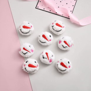 New all-match snowman plush doll decorative bag clothing hairpin shoes Jewelry pendant wholesale