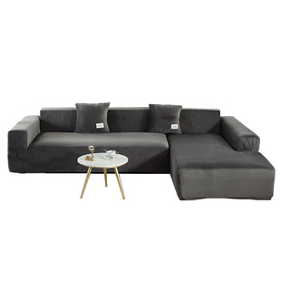 Cross-border thickened plush solid color sofa cover elastic non-slip integrated sofa cover universal all-inclusive Imperial Concubine lazy combination