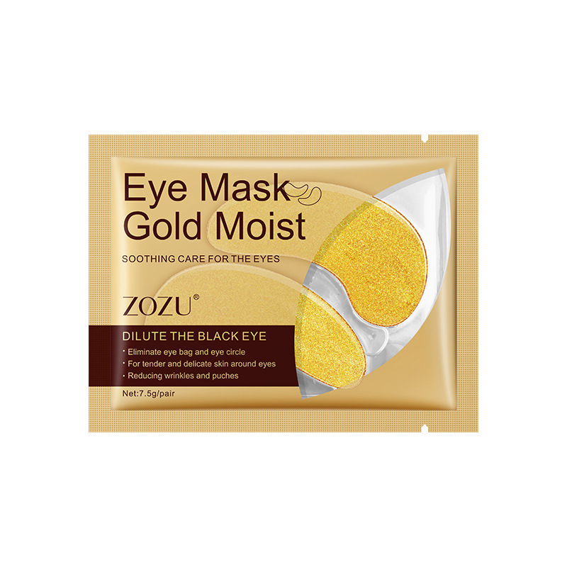 All English eye mask ZOZU gold seaweed eye mask eye mask desalinization eye pattern under the eyes to improve cross-border foreign trade