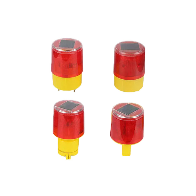 Factory direct solar warning light traffic barrier fence construction tower crane signal light night burst LED light