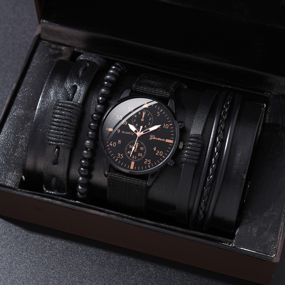 Cross-border foreign trade hot selling men's all-match fashion watch foreign trade hot selling business two-eye watch watch factory direct sales
