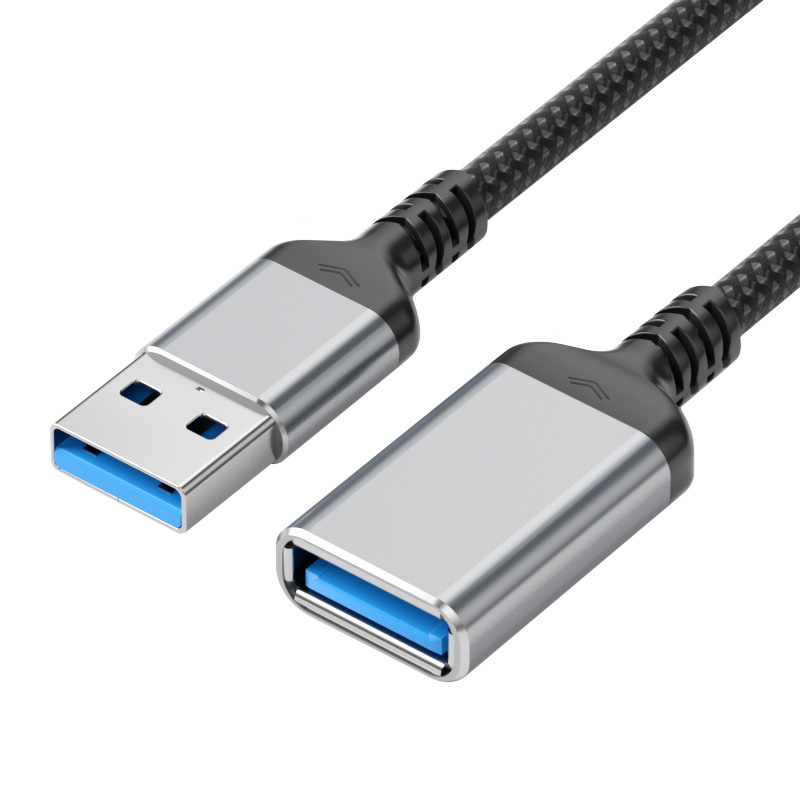 usb extension cord male to female 3.0 oxygen-free copper with braided shielded mobile phone data cable U disk extension cable