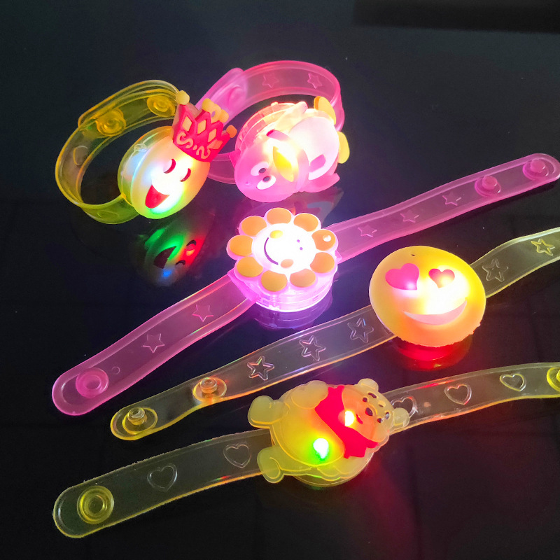 Flash wrist strap luminous cartoon bracelet luminous watch strap cartoon bracelet flash toy manufacturers wholesale