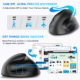 Vertical vertical grip rechargeable mute wireless anti-mouse hand designer drawing office creative ergonomic mouse