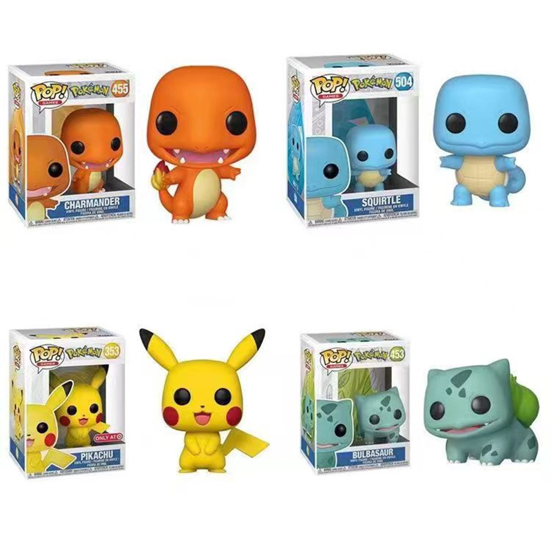 Pokémon POKEMON Pikachu Jeni Turtle Small Fire Dragon Wonderful Frog Seed FUNKO POP Super Dream Hand